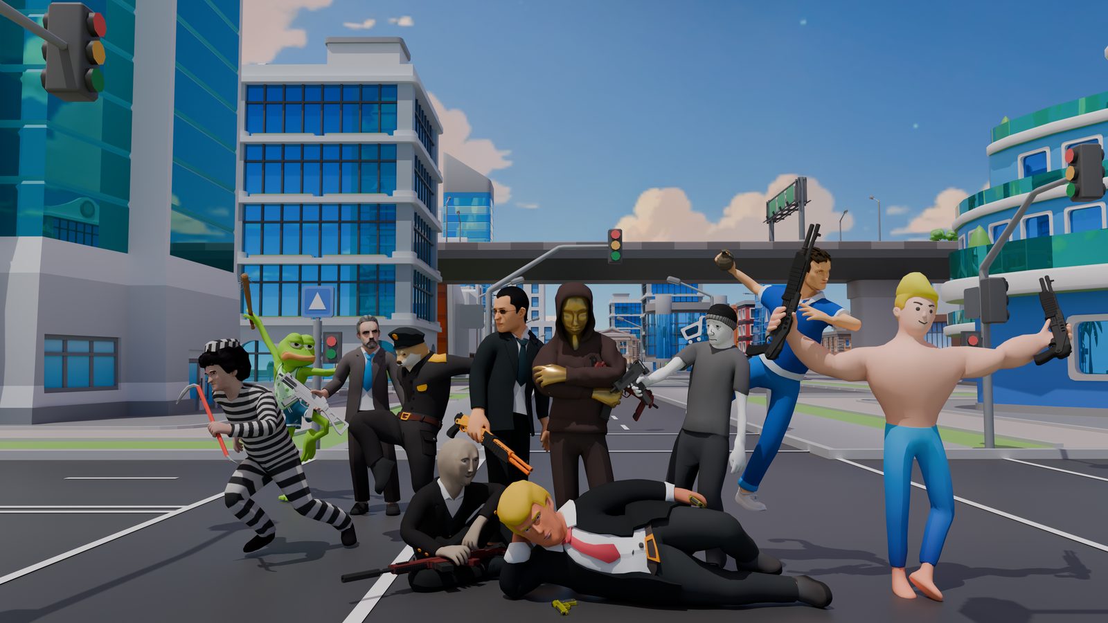 Creek211 — the cast armed with the weapon arsenal